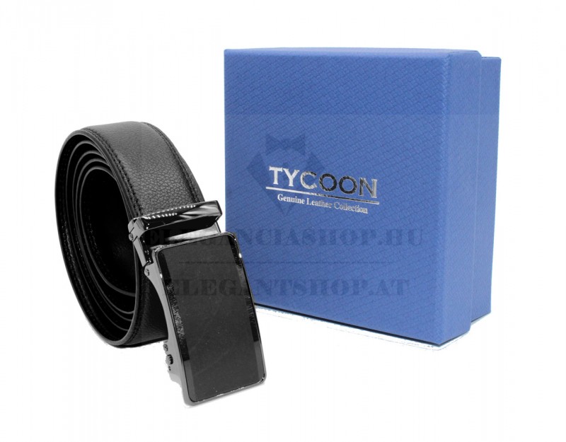 Tycoon férfi bőr öv - Fekete