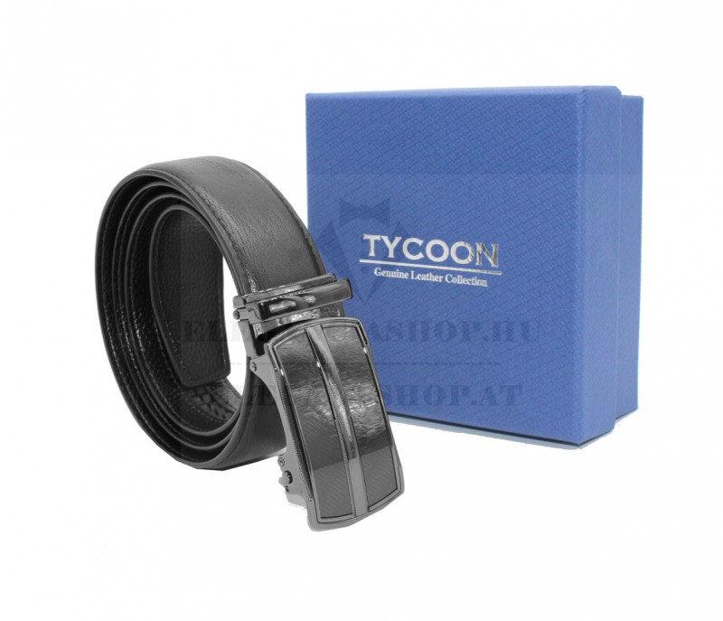 Tycoon férfi bőr öv - Fekete