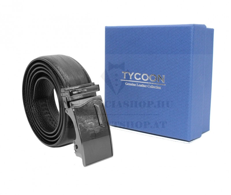 Tycoon férfi bőr öv - Fekete