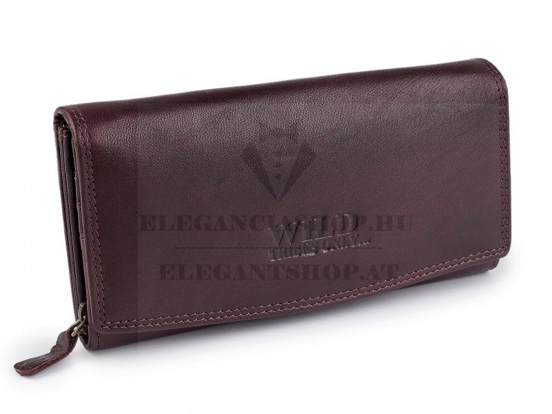 Női bőr pénztárca - 10x19 cm