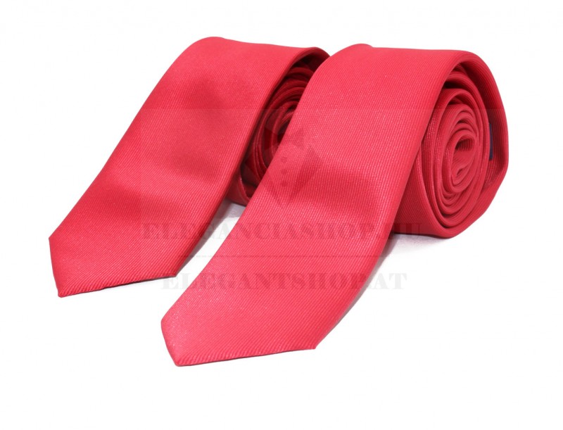 Goldenland apa-fia slim nyakkendő szett - Piros