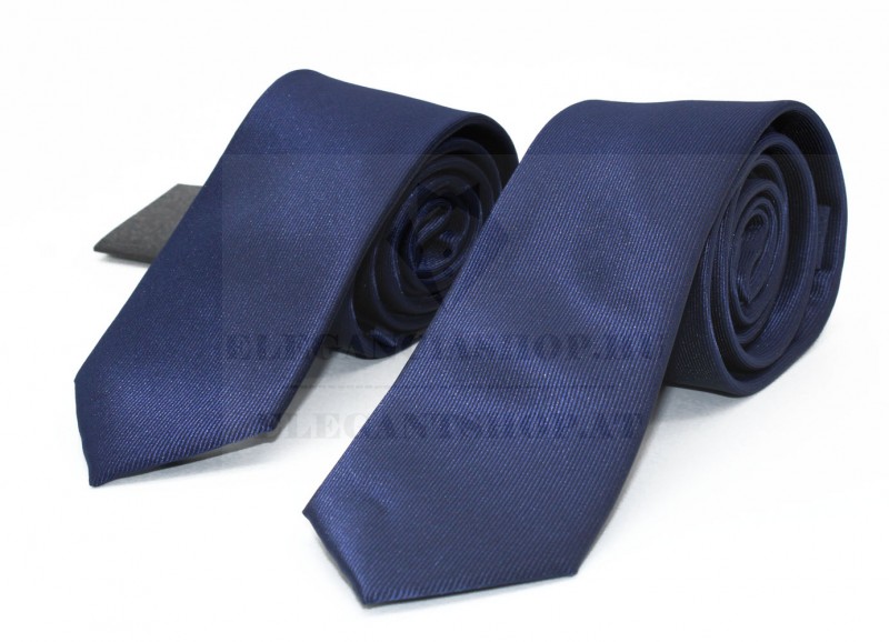 Goldenland apa-fia slim nyakkendő szett - Sötétkék