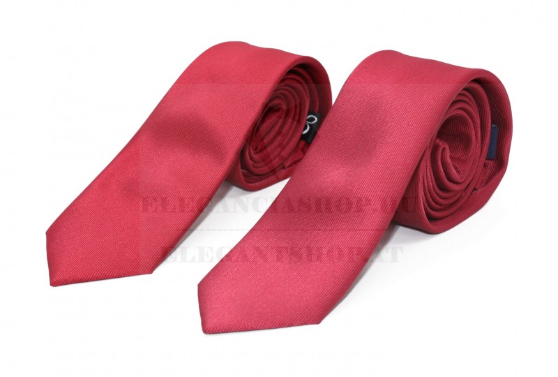 Goldenland apa-fia slim nyakkendő szett - Meggypiros