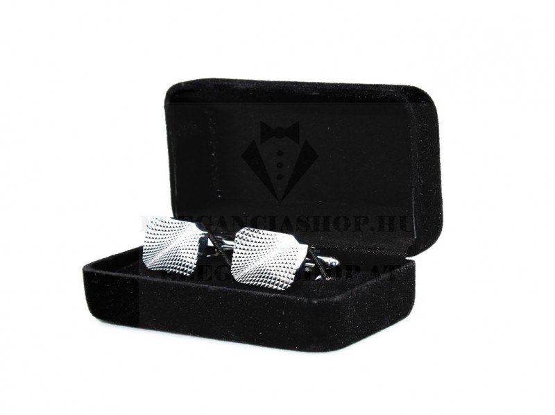 Mandzsettagomb díszdobozban - Ezüst