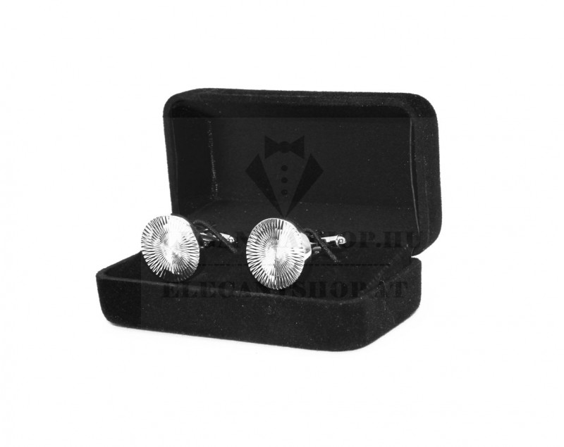 Mandzsettagomb díszdobozban - Ezüst