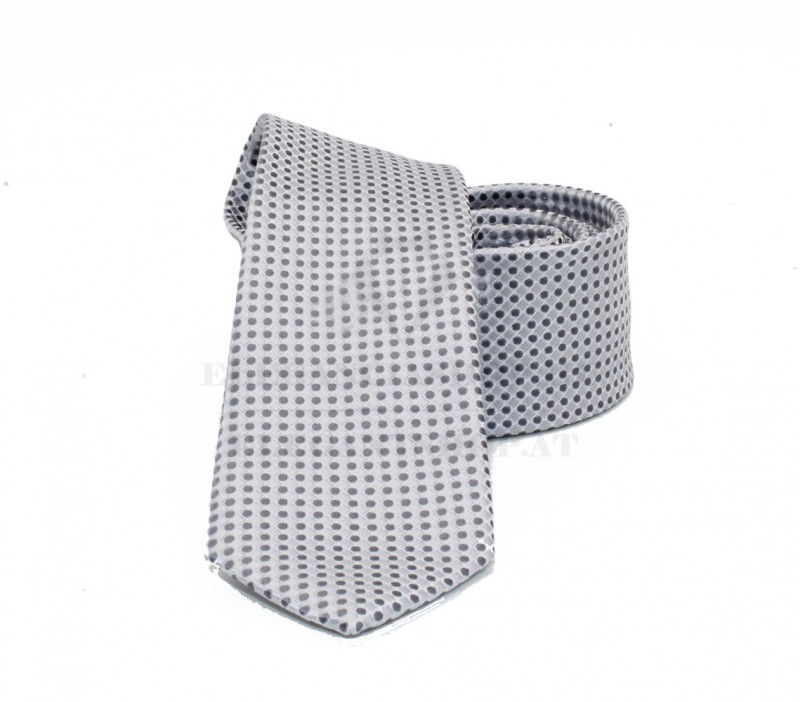 NM slim szövött nyakkendő - Ezüst