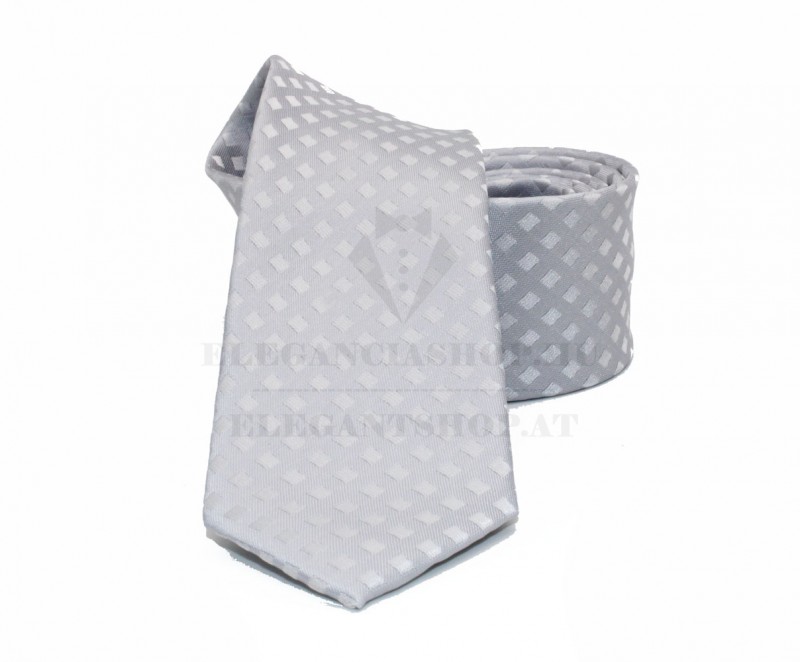 NM slim szövött nyakkendő - Ezüst