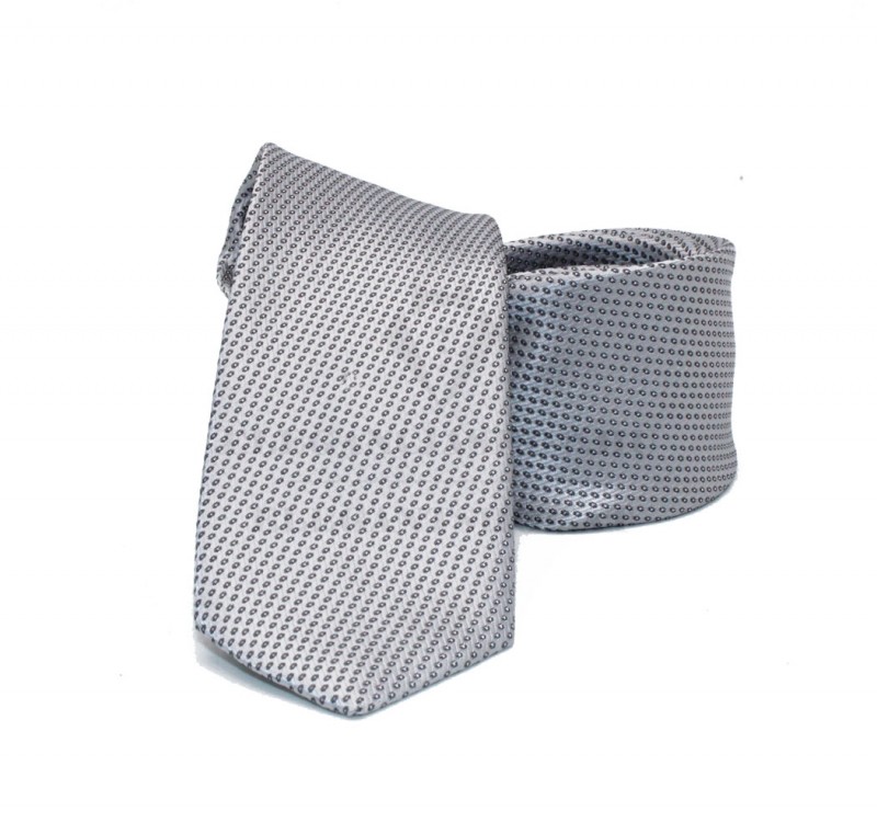 NM slim szövött nyakkendő - Ezüst