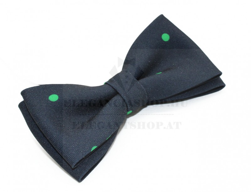 Linta csokornyakkendő - Kék pöttyös