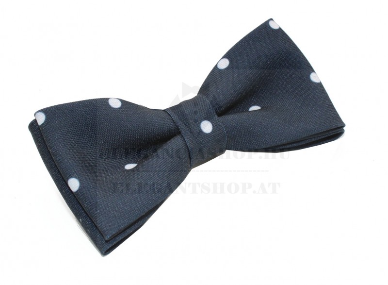 Linta csokornyakkendő - Kék pöttyös