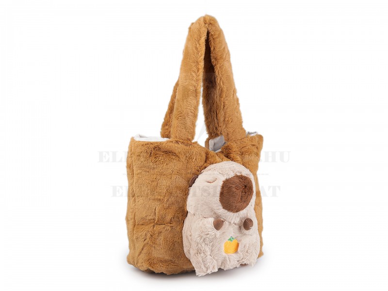 Műszörme kézi táska - 33x26 cm