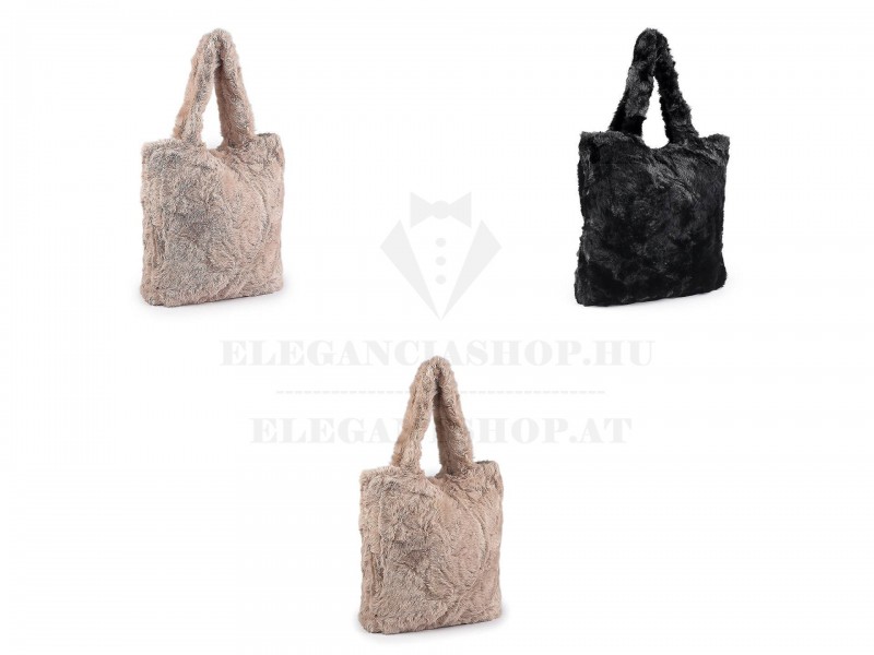 Műszörme kézi táska - 36x37 cm