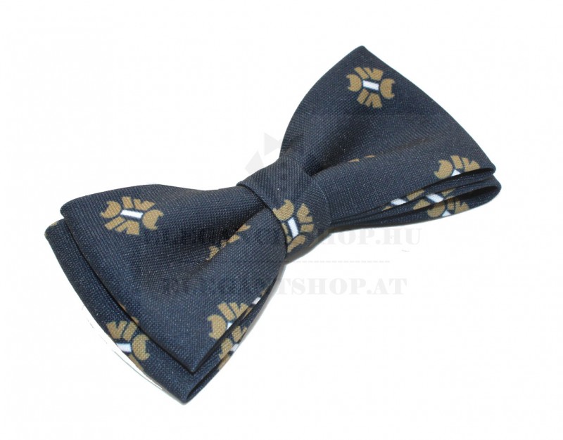 Prémium csokornyakkendő - Sötétkék-barna mintás