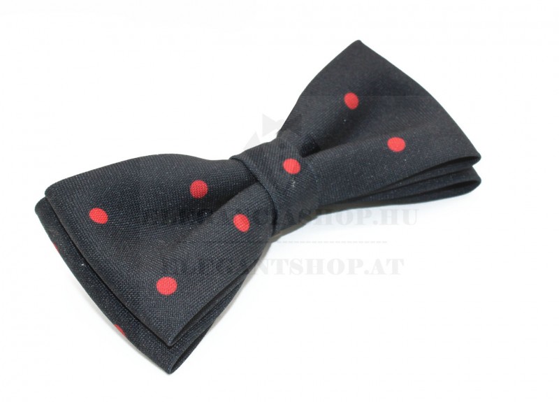 Prémium csokornyakkendő - Sötétkék-piros mintás