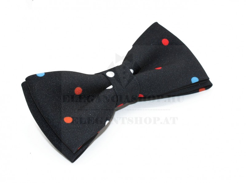 Prémium csokornyakkendő - Sötétkék pöttyös