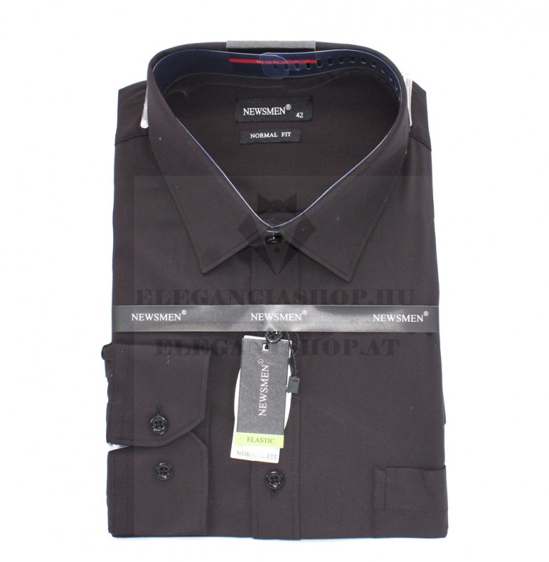 Newsmen bambusz elasztikus h.u ing - Fekete