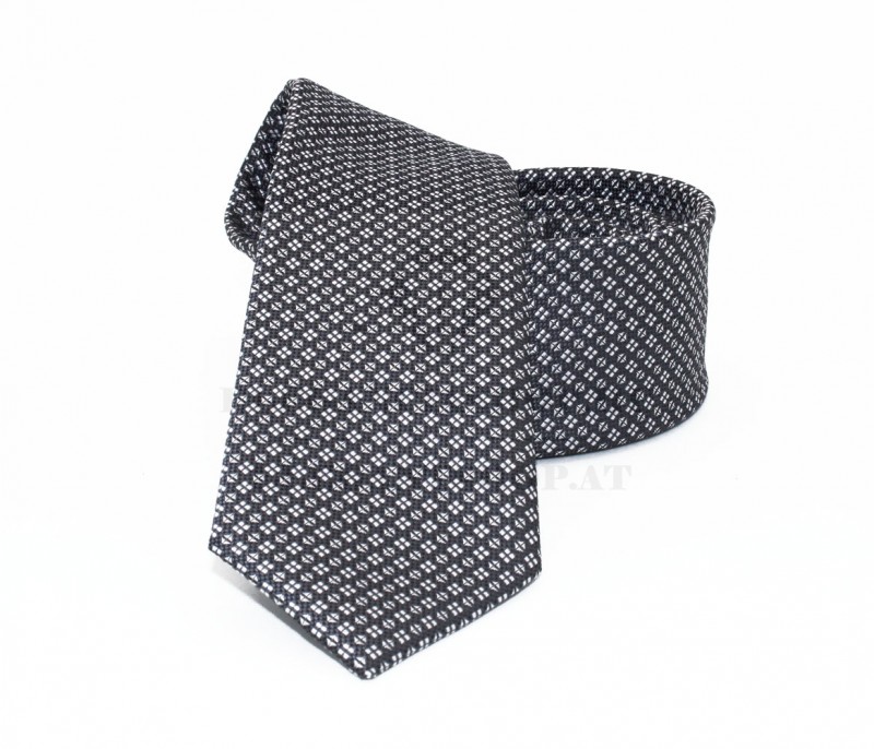 NM slim szövött nyakkendő - Grafit mintás