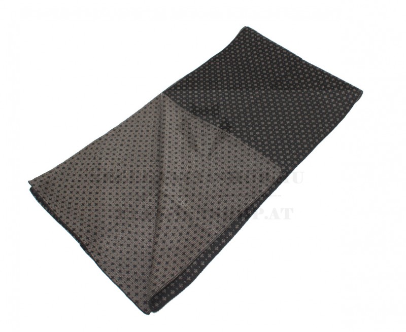 Newsmen kétoldalas kötött sál - Barna mintás