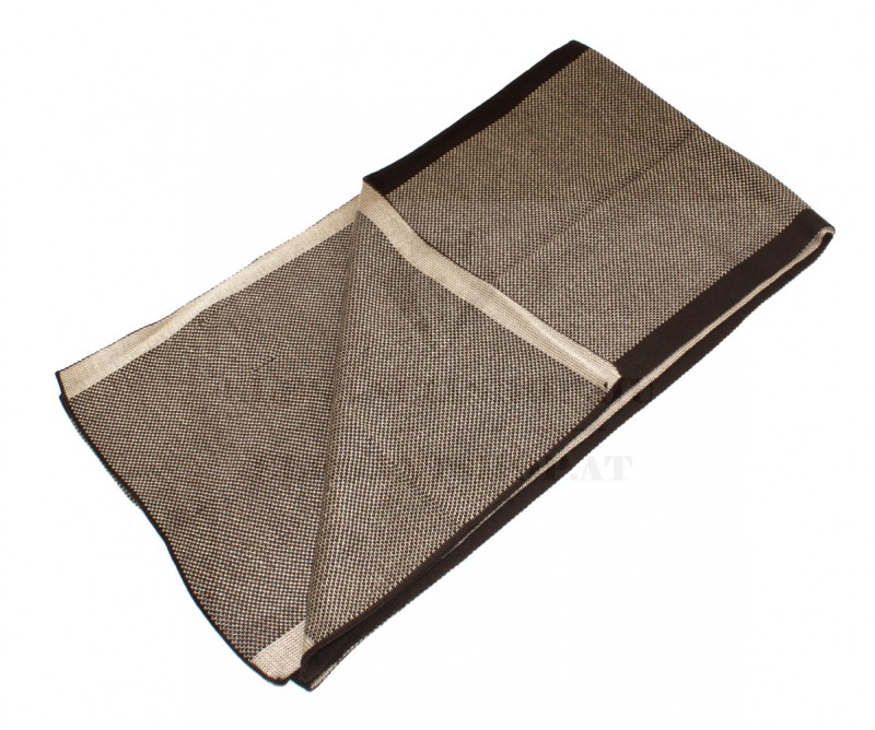 Newsmen kötött sál - Barna mintás