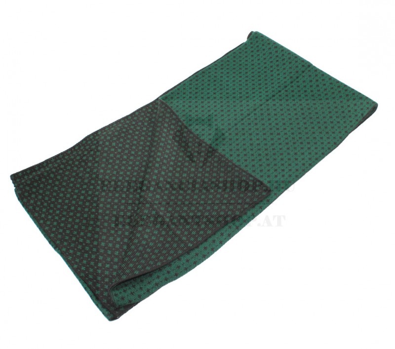 Newsmen kétoldalas kötött sál - Zöld mintás