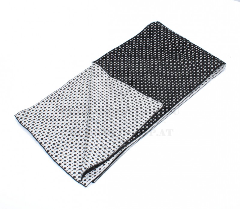 Newsmen kétoldalas kötött sál - Fekete