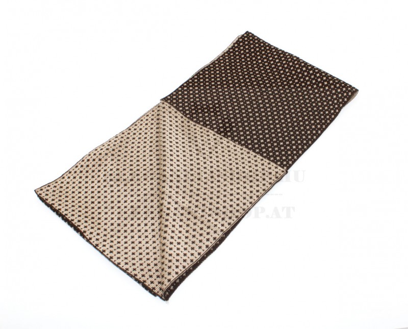 Newsmen kétoldalas kötött sál - Barna