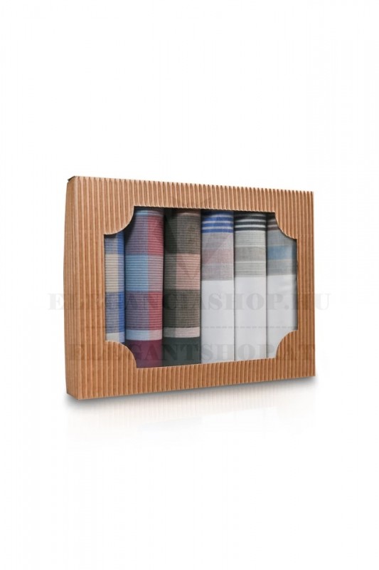 Ajándék zsebkendő szett - 6 db/csomag