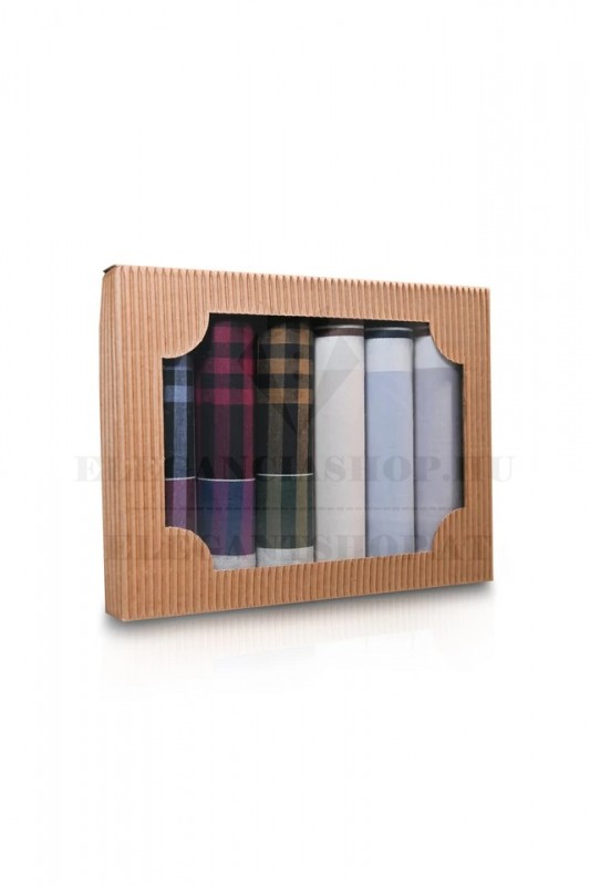 Ajándék zsebkendő szett - 6 db/csomag