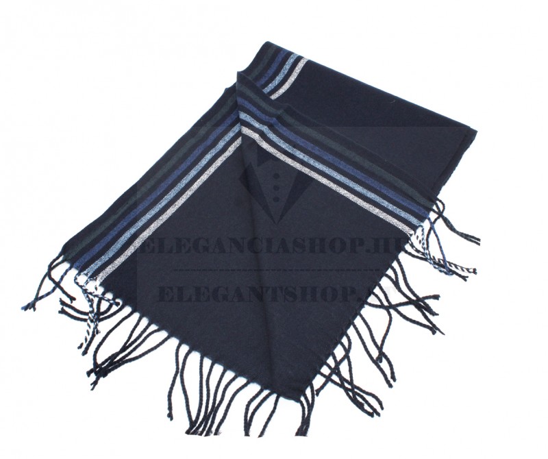 Newsmen unisex kötött sál - Kék csíkos