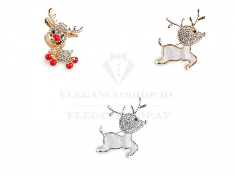 Bross csiszolt kövekkel - Rénszarvas