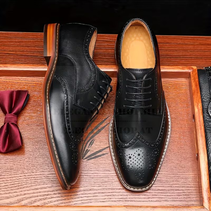 Marhabőr férfi cipő - Fekete