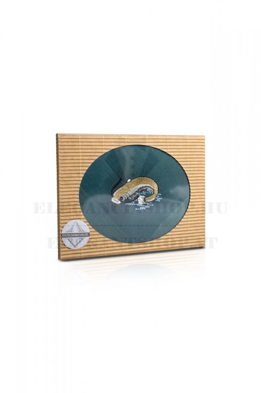 Hímzett pamut zsebkendő - Harcsa