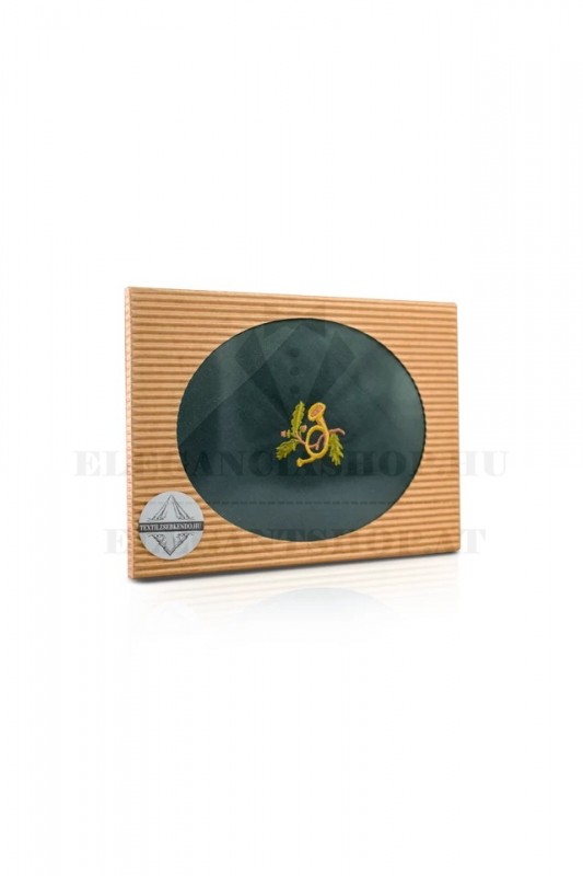 Hímzett pamut zsebkendő - Vadászkürt