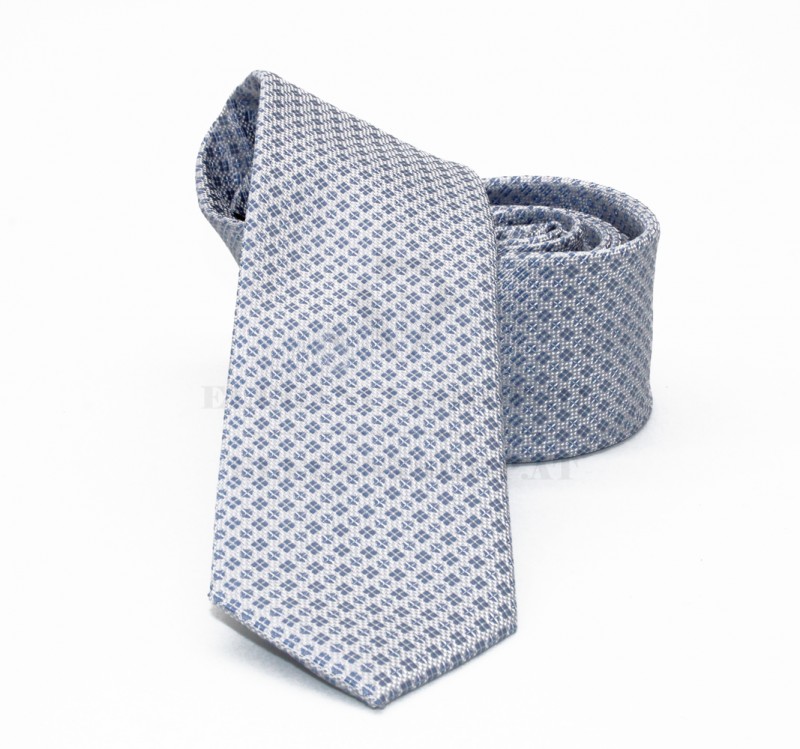 NM slim szövött nyakkendő - Ezüst aprópöttyös