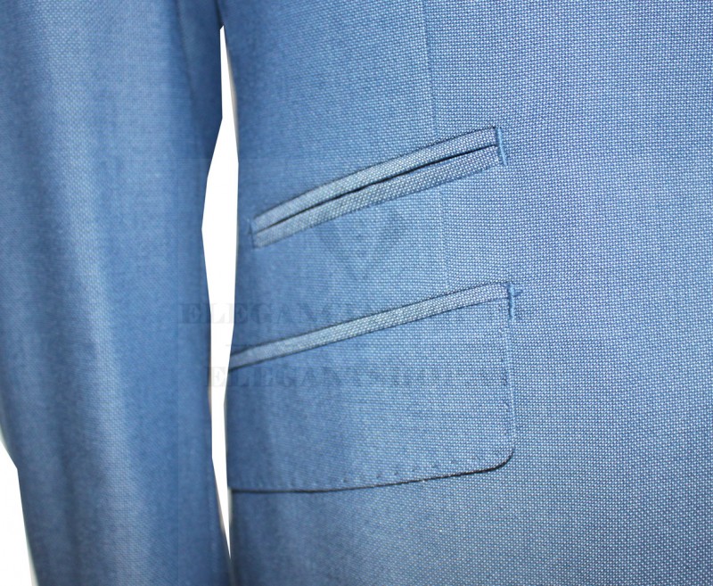 Parker slim fitt öltöny - Világoskék