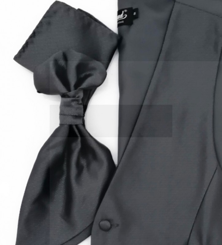 3 részes alkalmi mellényszett - Sötétszürke