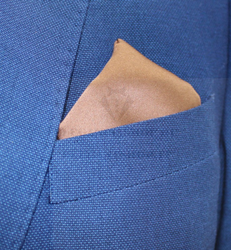 Parker slim fitt öltöny - Középkék