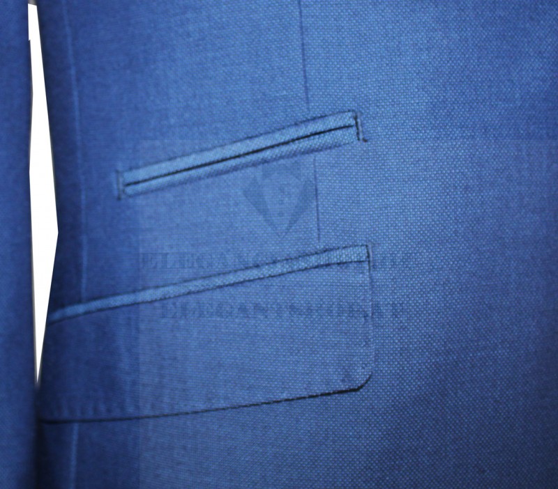 Parker slim fitt öltöny - Középkék