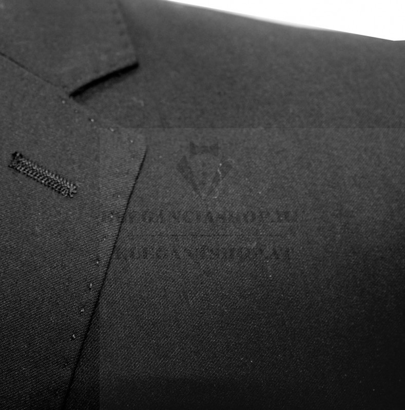 Parker slim fitt öltöny - Fekete