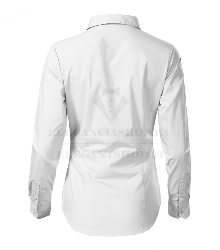 Női puplin ing hosszúujjú - Fehér