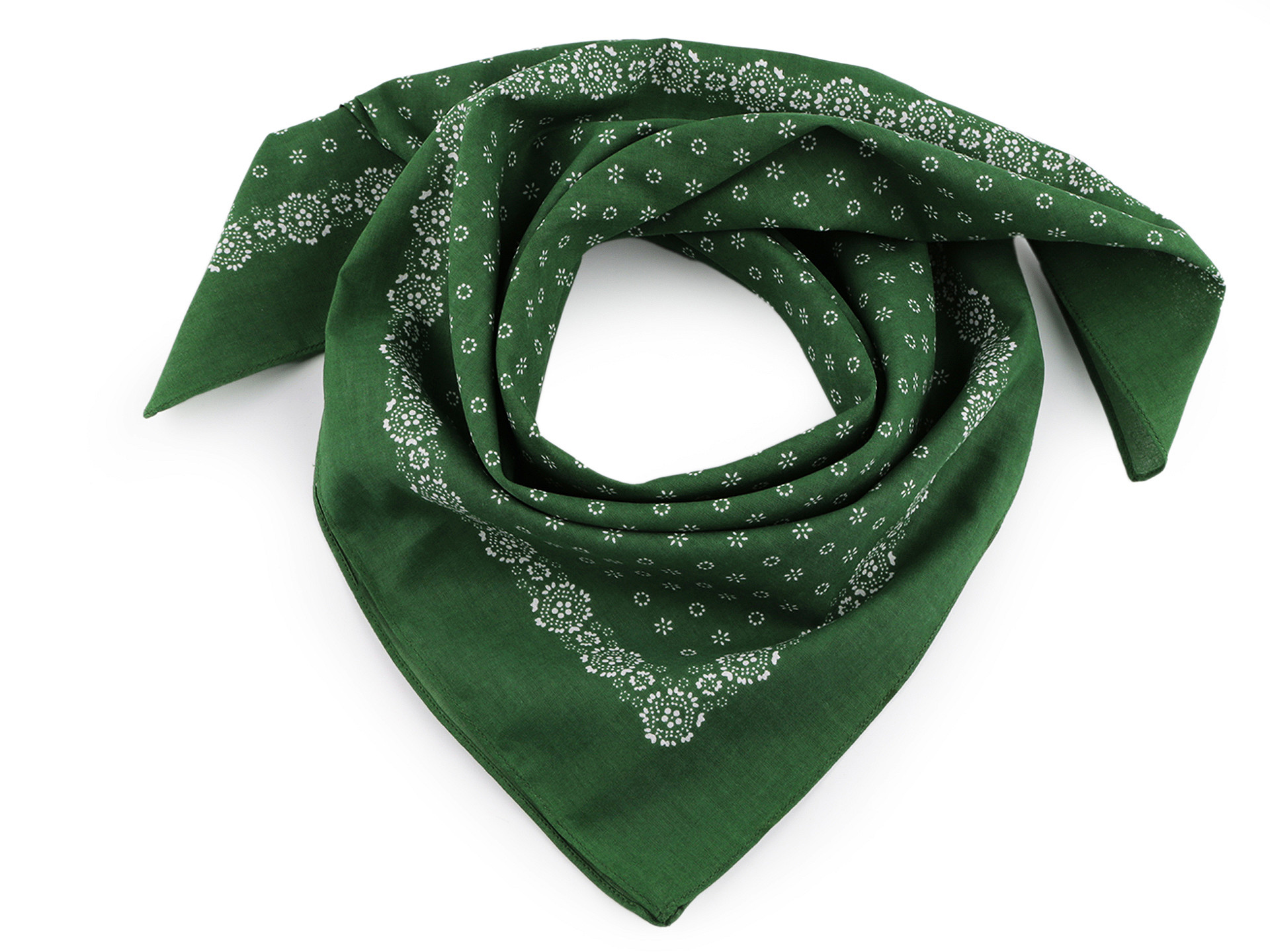 Pamut aprómintás kendő - Sötétkék-fehér