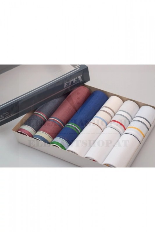 Zsebkendő csomag díszdobozban - 6 db