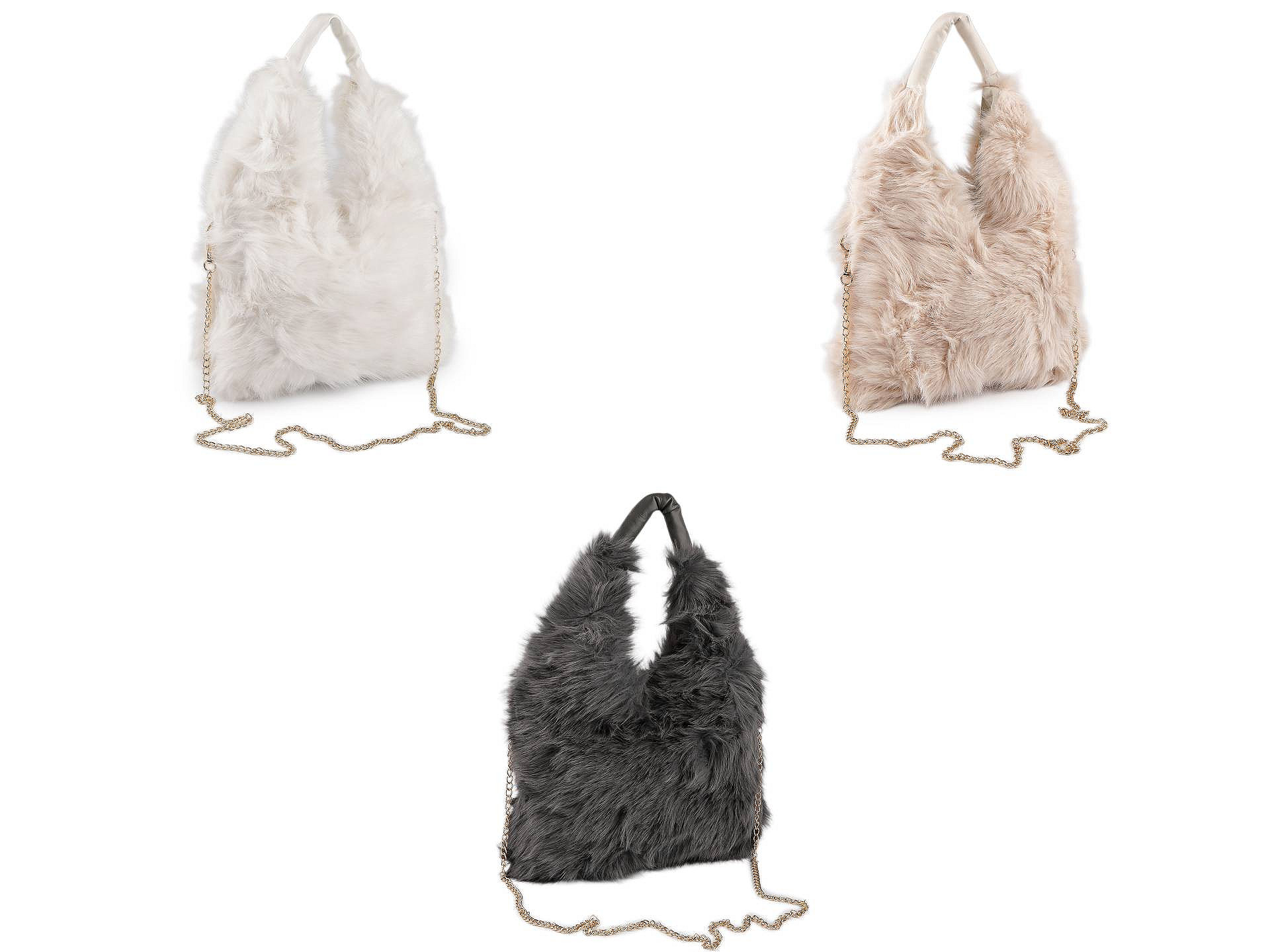 Műszörme kézitáska - 30 x 25 cm