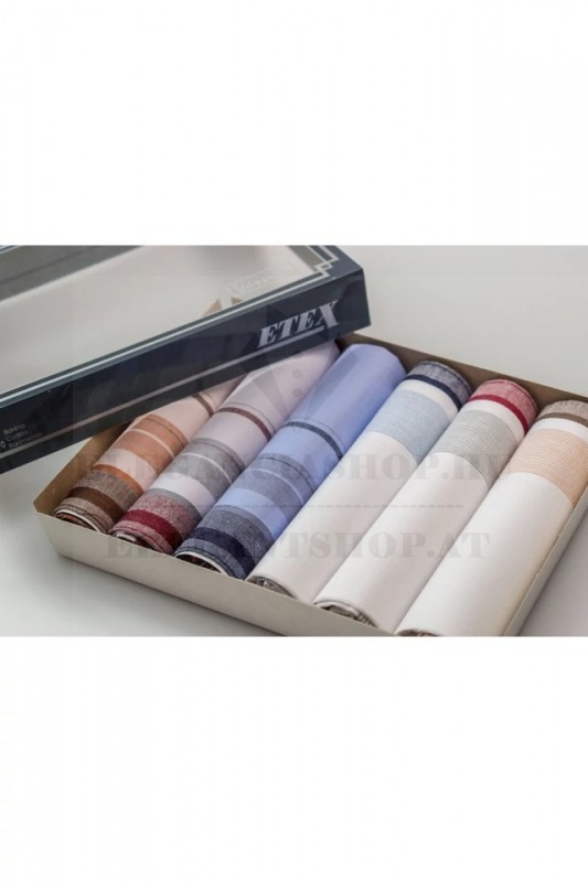 Zsebkendő csomag díszdobozban - 6 db