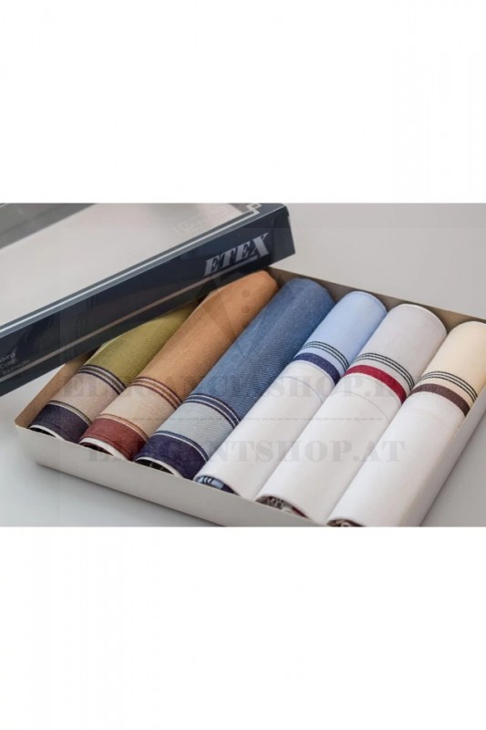 Zsebkendő csomag díszdobozban - 6 db