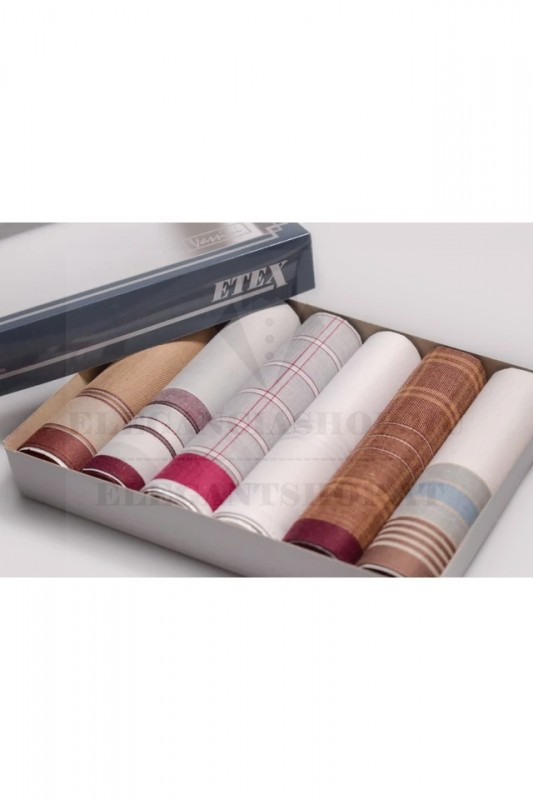 Zsebkendő csomag díszdobozban - 6 db