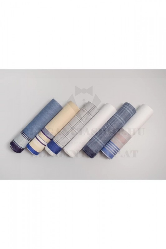 Díszdobozos zsebkendő szett - 6 db