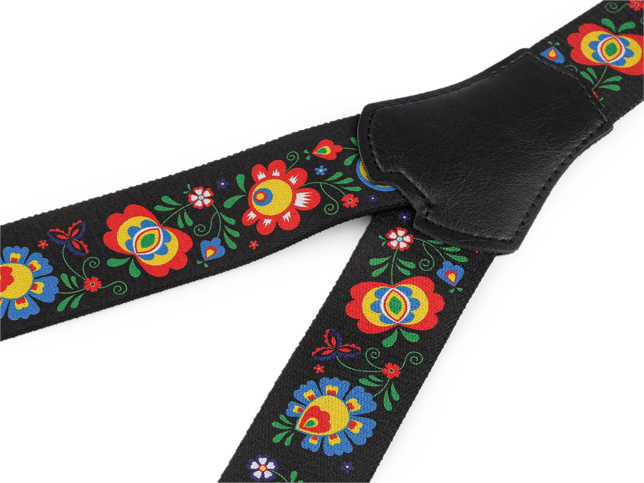 Folklór mintás nadrágtartó