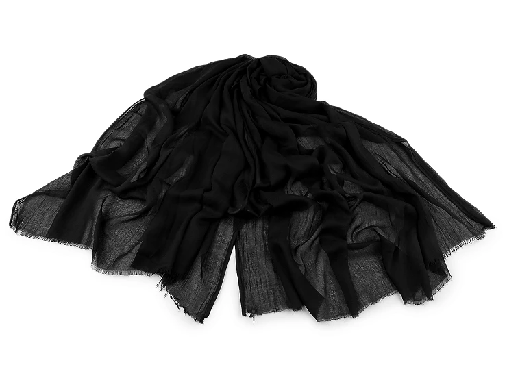 Muszlin sál - Fekete