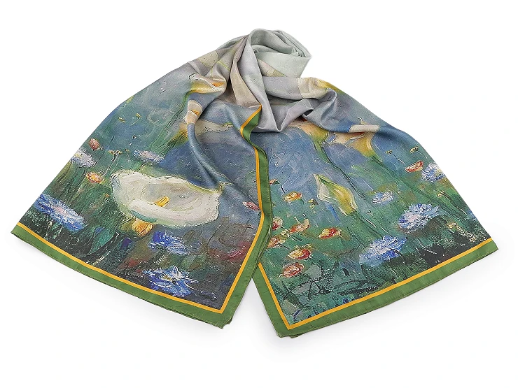 Szatén nagy sál - 70x175 cm